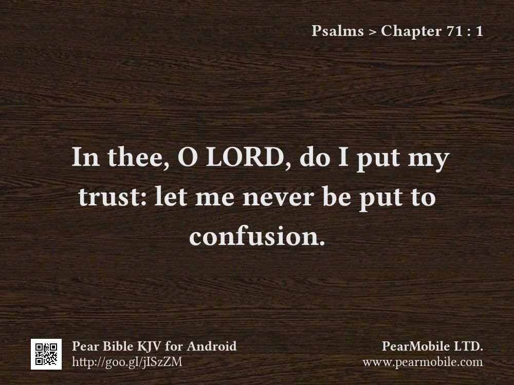 Psalms, Chapter 71:1